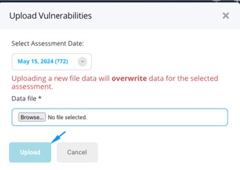 Deactivate upload button